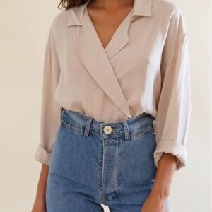 Jesse Kamm Newtown blouse sz S